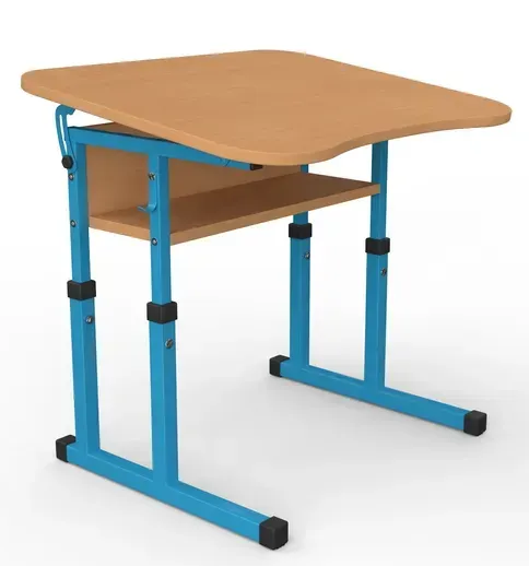 Стіл учнівський №3-6 з регулюванням куту нахилу стільниці 600х500 МФ Вересень